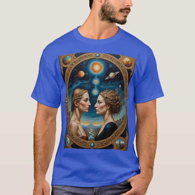 Camisa do Portal das Deusas Gêmeas Celestiais (Frente)