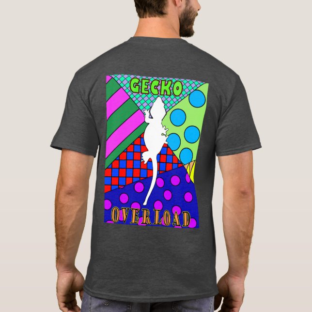 Camisa do poster da sobrecarga do geco (Verso)