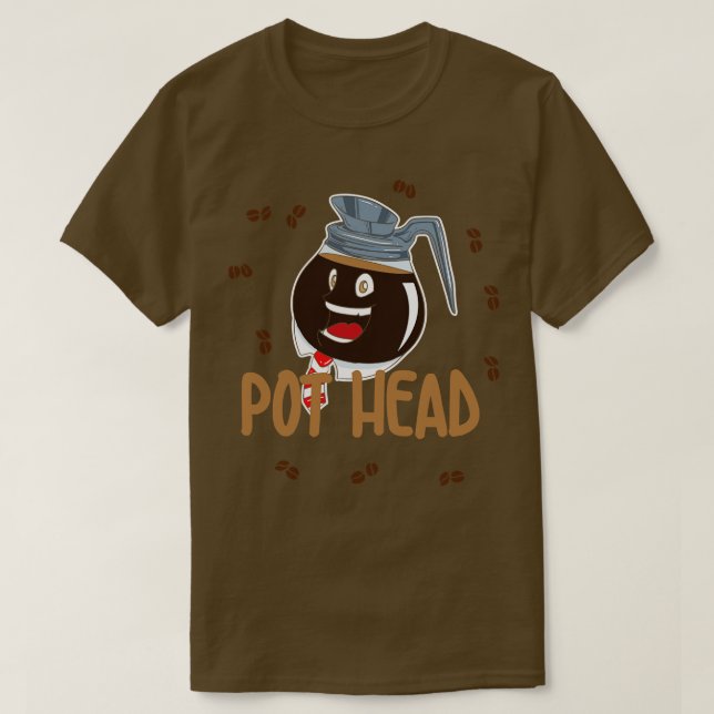 Camisa do pote do café (Frente do Design)