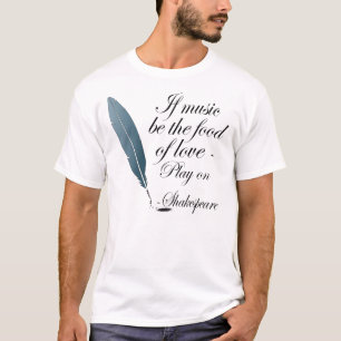 Camisa do presente T das citações de Shakespeare