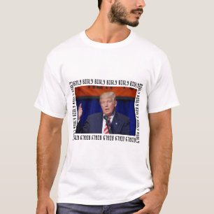 Camisa do presidente Donald Trump "Bigly"
