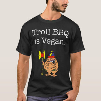 Camisa do preto T do CHURRASCO do troll