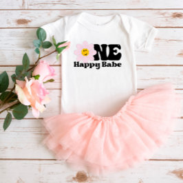 Camisa do Primeiro Aniversário de um Bebê Feliz