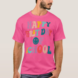 Camisa do Primeiro Dia de Aula Feliz Professores A
