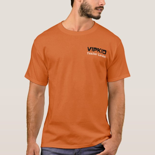 Camisa do professor T de Customizeable VIPKID (Frente)
