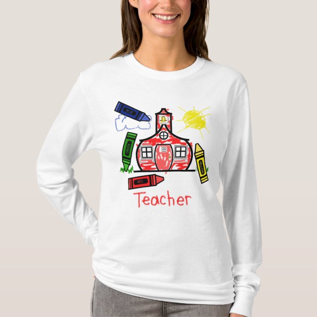 Camisa do professor T - escola e pastéis (Frente)