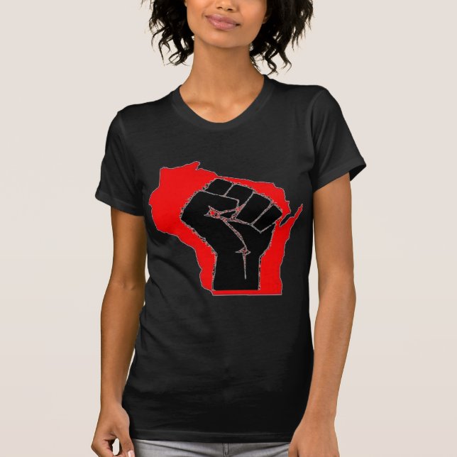 Camisa do protesto de Wisconsin (Frente)