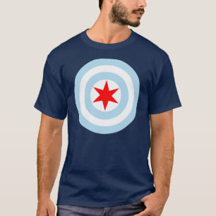 Camisa do protetor T da bandeira de Chicago
