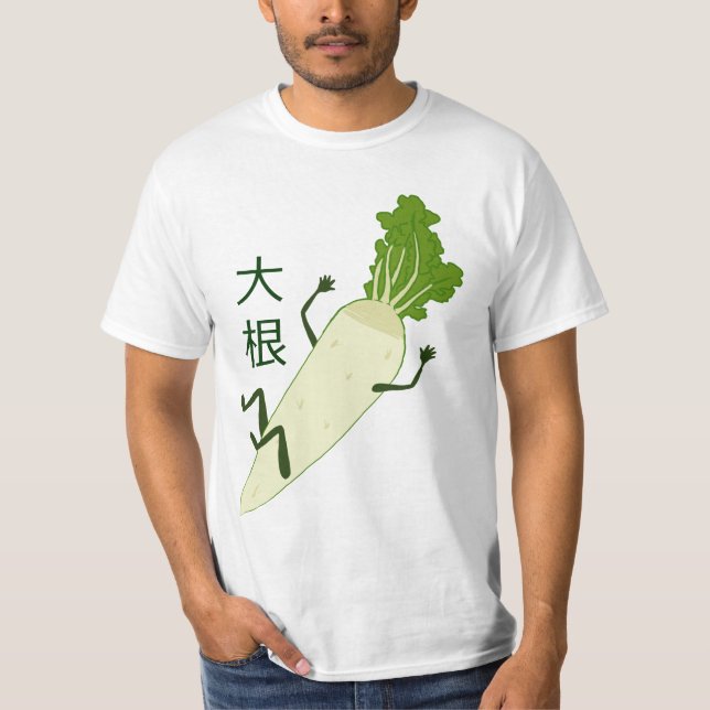 Camisa do rabanete T de Daikon (Frente)