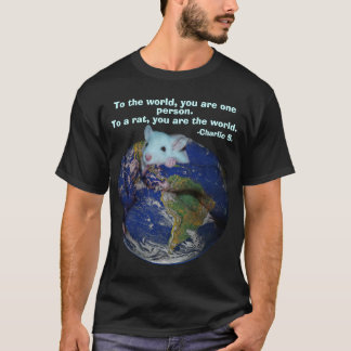 Camisa do rato do mundo (escura)