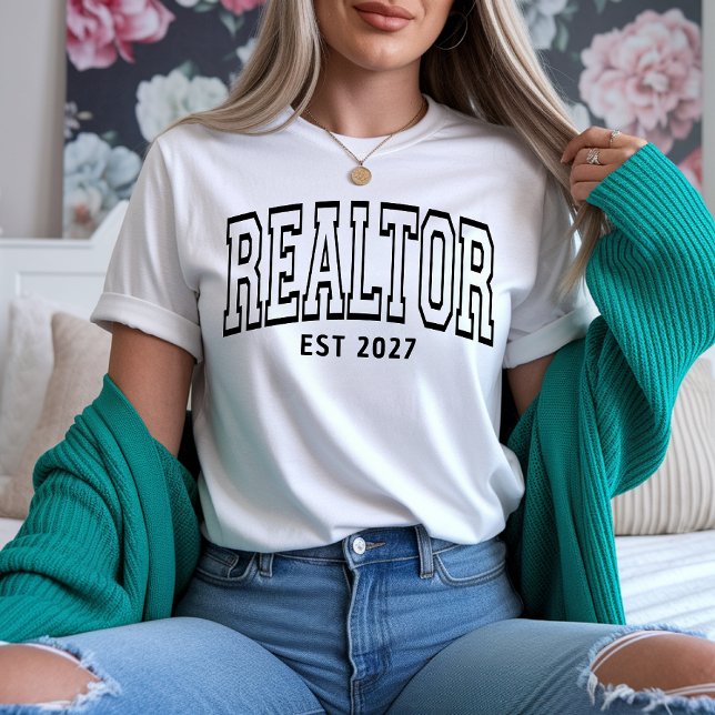 Camisa do Realtor, blusa do Agente Imobiliário Per (realtor shirt, real estate agent gift, broker sweatshirt, custom realtor gift, realtor sweatshirt,)