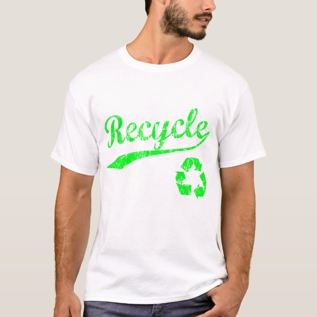 Camisa do reciclar t (Frente)