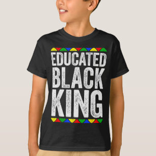 Camisa do Rei Negro Educado Mês da História Negra
