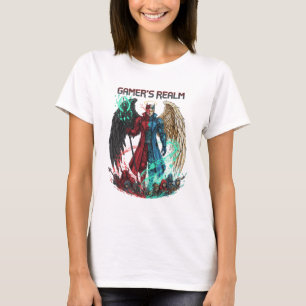 Camisa do Reino do Avatar Gamer Anjo Diabo