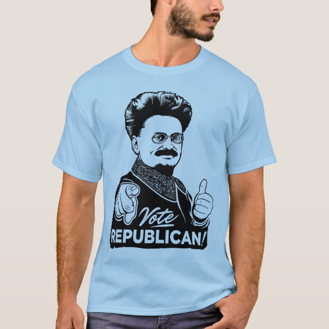 Camisa do republicano do voto de Trotsky (Frente)