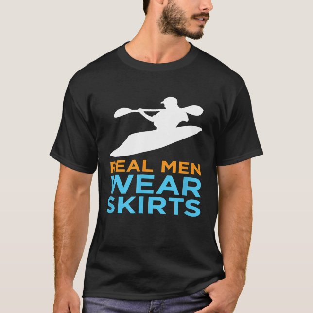 Camisa do rio FUNNY Kayaking - Homens Reais Vestem (Frente)