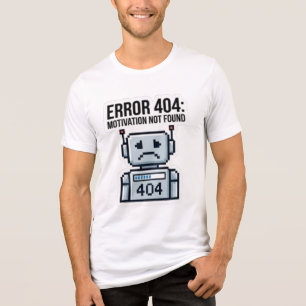 Camisa do Robô Sarcástico Erro 404
