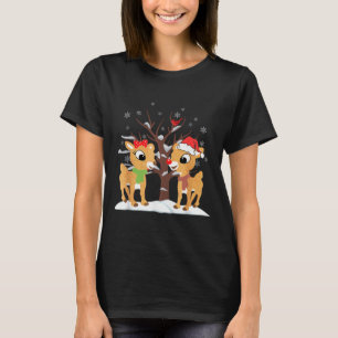 Camisa do Rudolph e Clarice Natal Meninas Tee