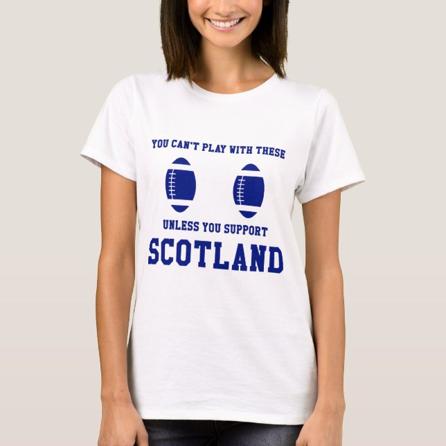 Camisa do rugby T de Scotland do apoio (Frente)