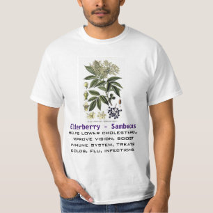 Camisa do Sambucus da baga de sabugueiro