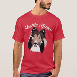 Camisa do Sheepdog T do Mama Bonito Shetland de