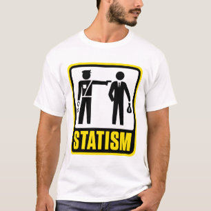 Camisa do sinal de aviso do Statism