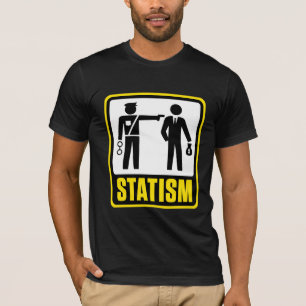 Camisa do sinal de aviso do Statism