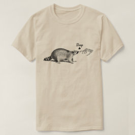 Camisa do Skeleton Boop Raccoon | Retro Halloween 