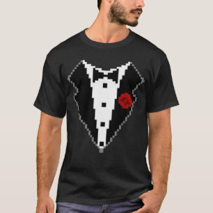 camisa do smoking do Gamer 8bit