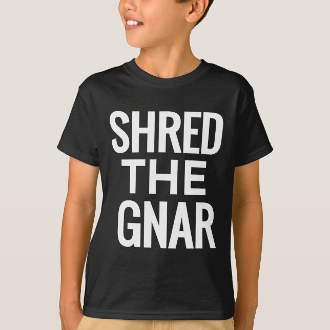 Camisa Do Snowboard T - Esfregue A Gnar (Frente)