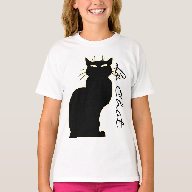 Camisa do Sobrelota de Gato da Garota (Frente)
