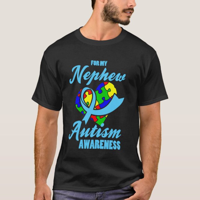 Camisa do Sobrinho com Autismo Para Sobrinho e Tia (Frente)
