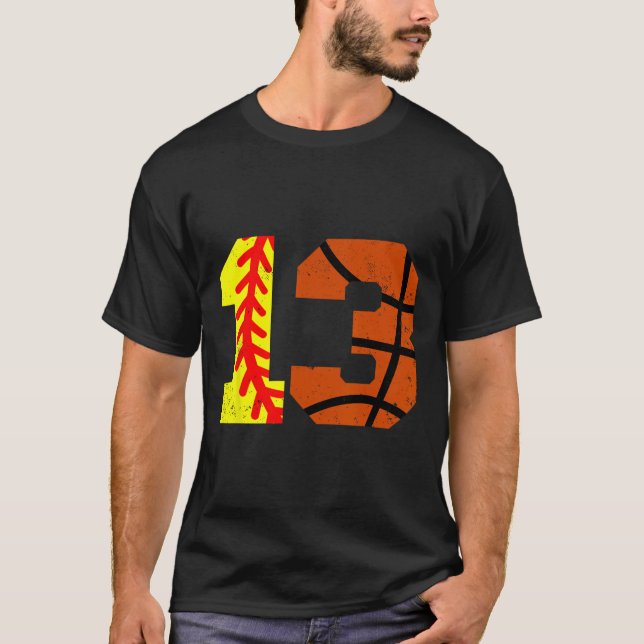 Camisa do Softll Sketll Número 13 Funny Aniversári (Frente)