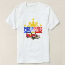Camisa do Sol das Filipinas | Jeepney | Camisa de 