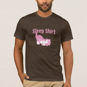 Camisa do sono no rosa