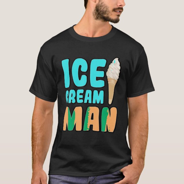 Camisa do sorvete Man T (Frente)