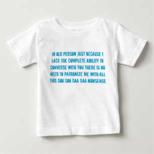 camisa do t da criança do bebê do discurso da