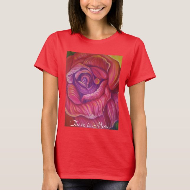 Camisa do T da mulher com impressão do rosa das (Frente)