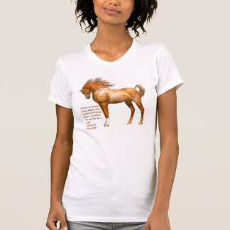 Camisa do T das mulheres das citações do cavalo de