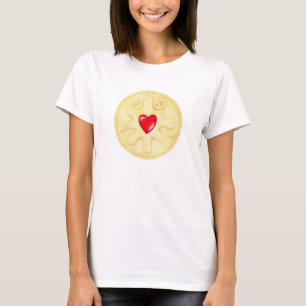 Camisa do T das mulheres Jammy da ilustração de