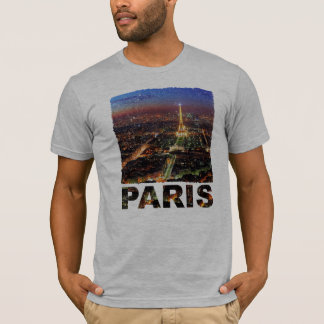 Camisa do T dos homens do design de Paris