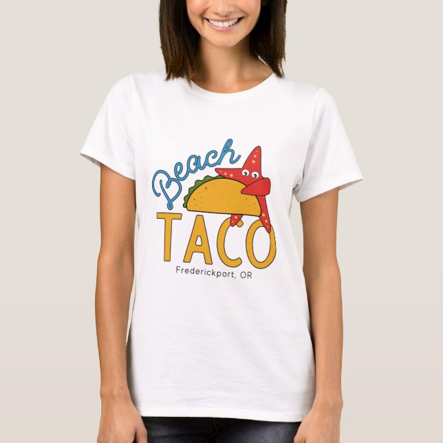 Camisa do taco de praia (Frente)