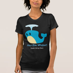 Camisa do texto da baleia