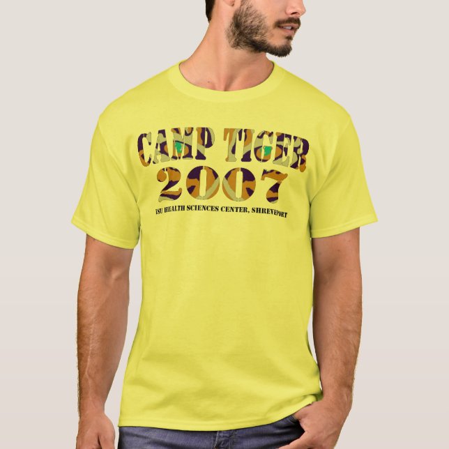 camisa do tigre do acampamento (Frente)