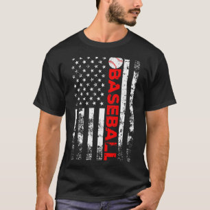 Camisa do Time de Beisebol da Bandeira Americana p