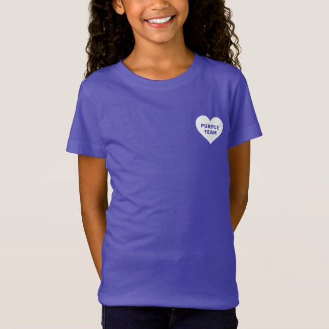 Camisa do Time Roxo da Guerra de Cores (Frente)