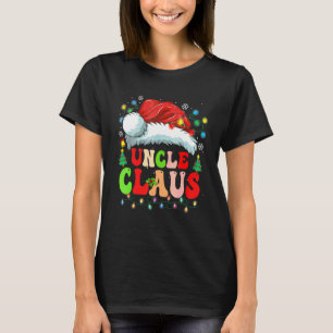 Camisa do Tio Claus Família de Pijama de Natal Com