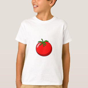 Camisa do tomate dos desenhos animados