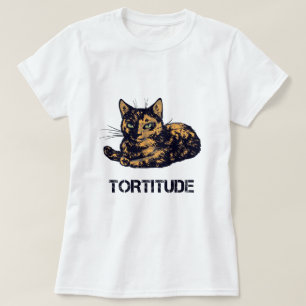 Camisa do tortitude do gato, gato do tortitude