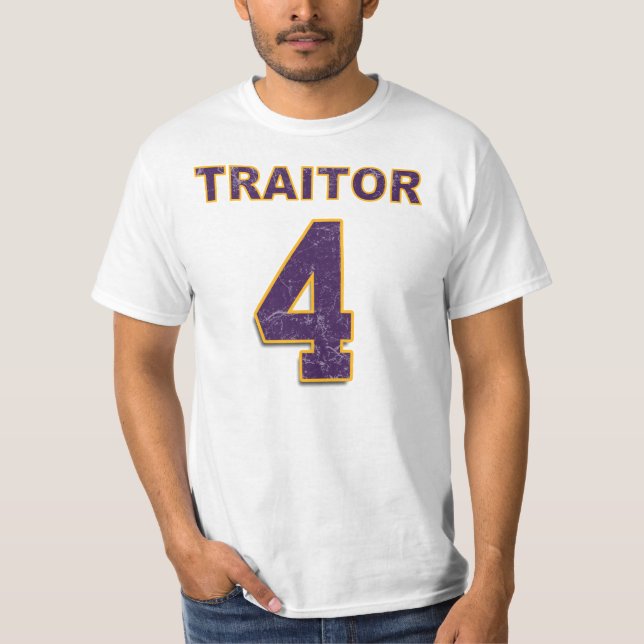 Camisa do TRAIDOR de #4 Brett Favre Viking (Frente)